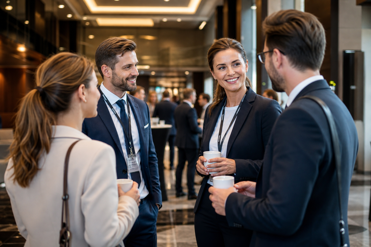 Hotelowe foyer przygotowane pod prestiżowe wydarzenie branżowe — Jak promować sympozjum lokalnie i branżowo bez dużego budżetu reklamowego
